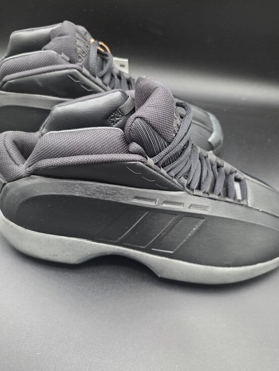 Adidas Crazy 1 Triple Black basketball shoes Men\'s Size 10 Brand New! main image 6